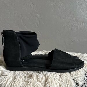 Eileen Fisher Black Gladiator Low Profile Sandals Women’s Size 7